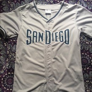 San Diego Padres Button Up Jersey!